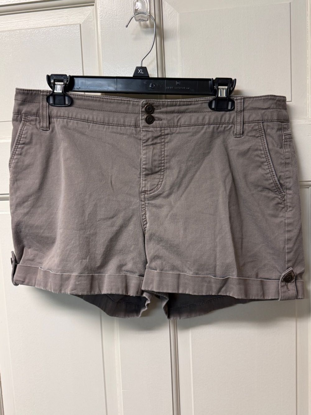 Sonoma Taupe cuff-hem Shorts size 12